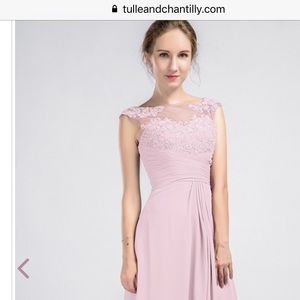 Gorgeous pink Tulle and Chantilly dress size 2